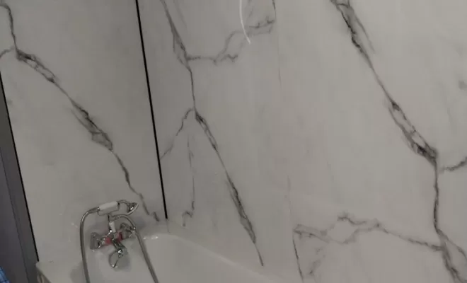 Remplacement baignoire avec pose de panneaux muraux, Gergy, DAUNAS Plomberie